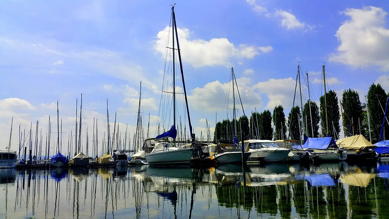 Hafen von Romanshorn am Bodensee